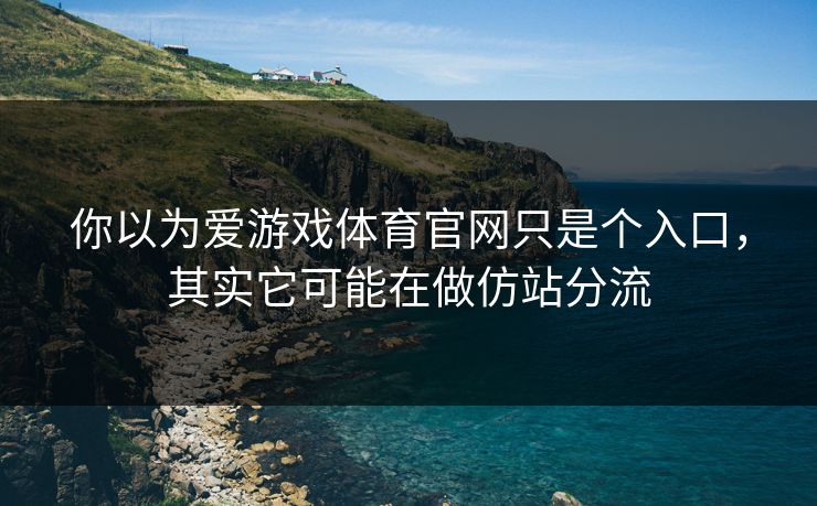 你以为爱游戏体育官网只是个入口,其实它可能在做仿站分流 你以为爱游戏体育官网只是个入口,其实它可能在做仿站分流